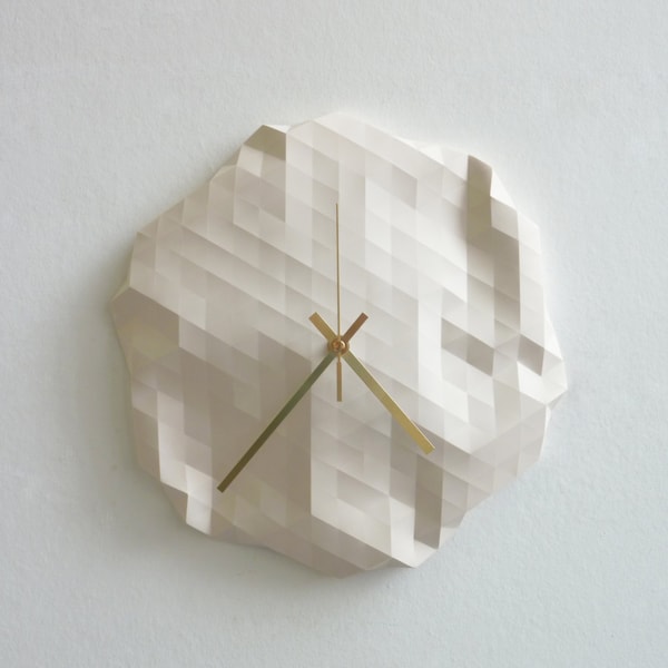 Faceted Wall Clock