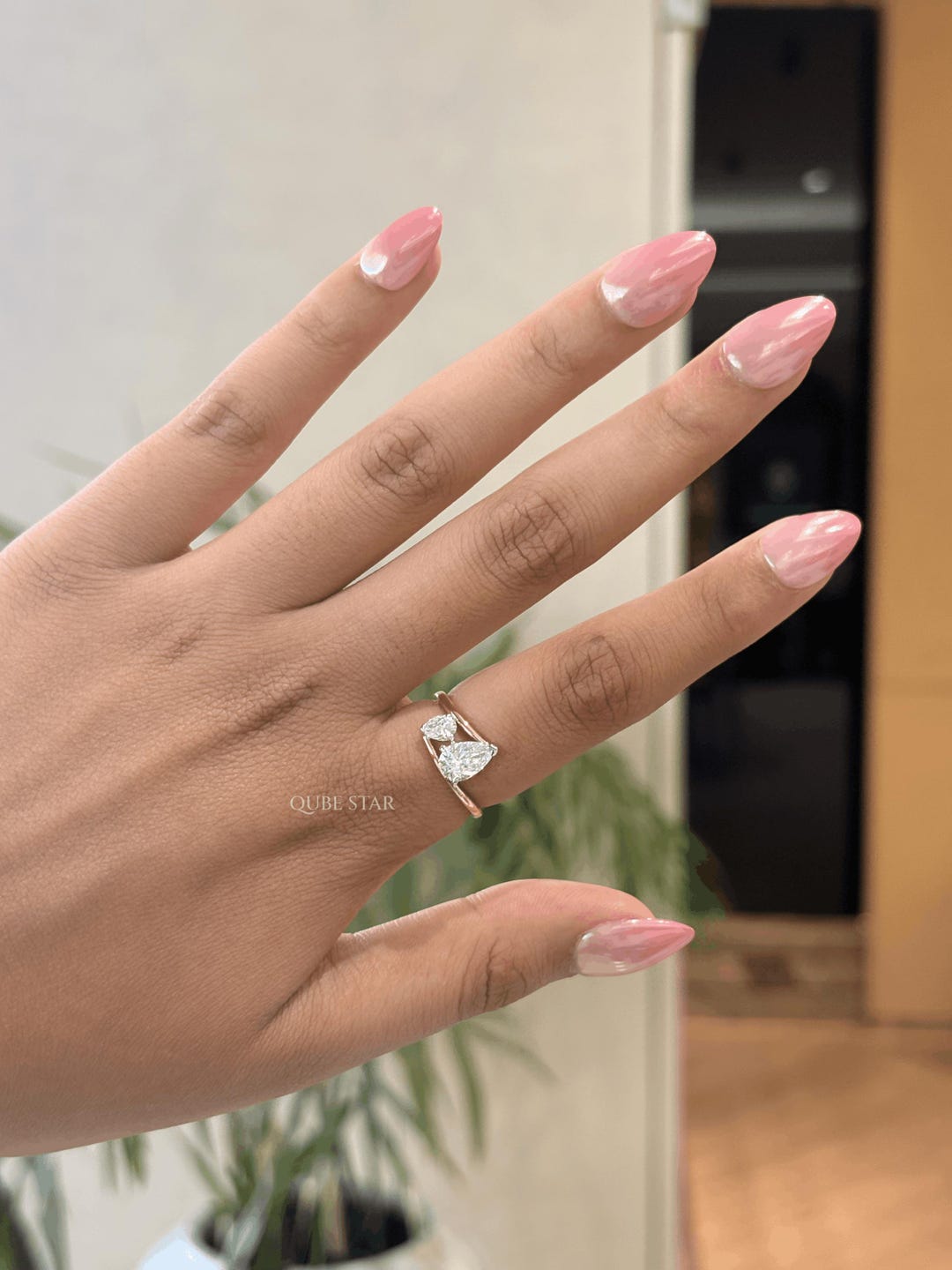 Radiant Cut Lab Grown Diamond Split Shank Solitaire Engagement Ring / 1 ...