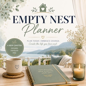 Empty Nest Planner Printable, New Chapter Life Planner, Empty Nester Journal, Midlife Transition Planner PDF, A4 US Letter