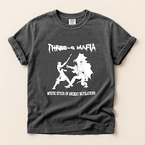 Three 6 Mafia Mystic Style T-Shirt – Vintage Memphis Rap Tee, Underground Hip Hop Shirt