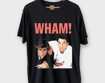 Wham T-Shirt, George Michael Vintage Retro Tee, 80s Pop Music Band Shirt
