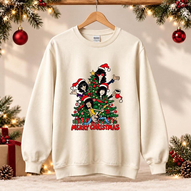 Ramones Christmas Shirt, Vintage 70s Rock Band Graphic T-shirt - Etsy