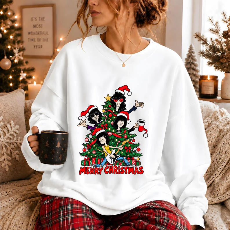 Ramones Christmas Shirt, Vintage 70s Rock Band Graphic T-shirt - Etsy