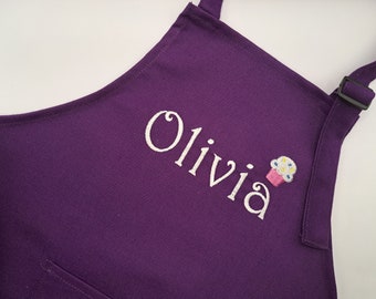 Custom Kids Apron - Personalized Embroidered Children's Apron - Cooking or Arts and Crafts Apron - Great Gift!!!