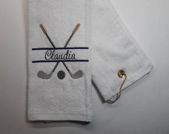 Personalized Golf Towel, Embroidered Golf Towel Gift, Custom Golf Gift, Personalized Golf Towel Gift