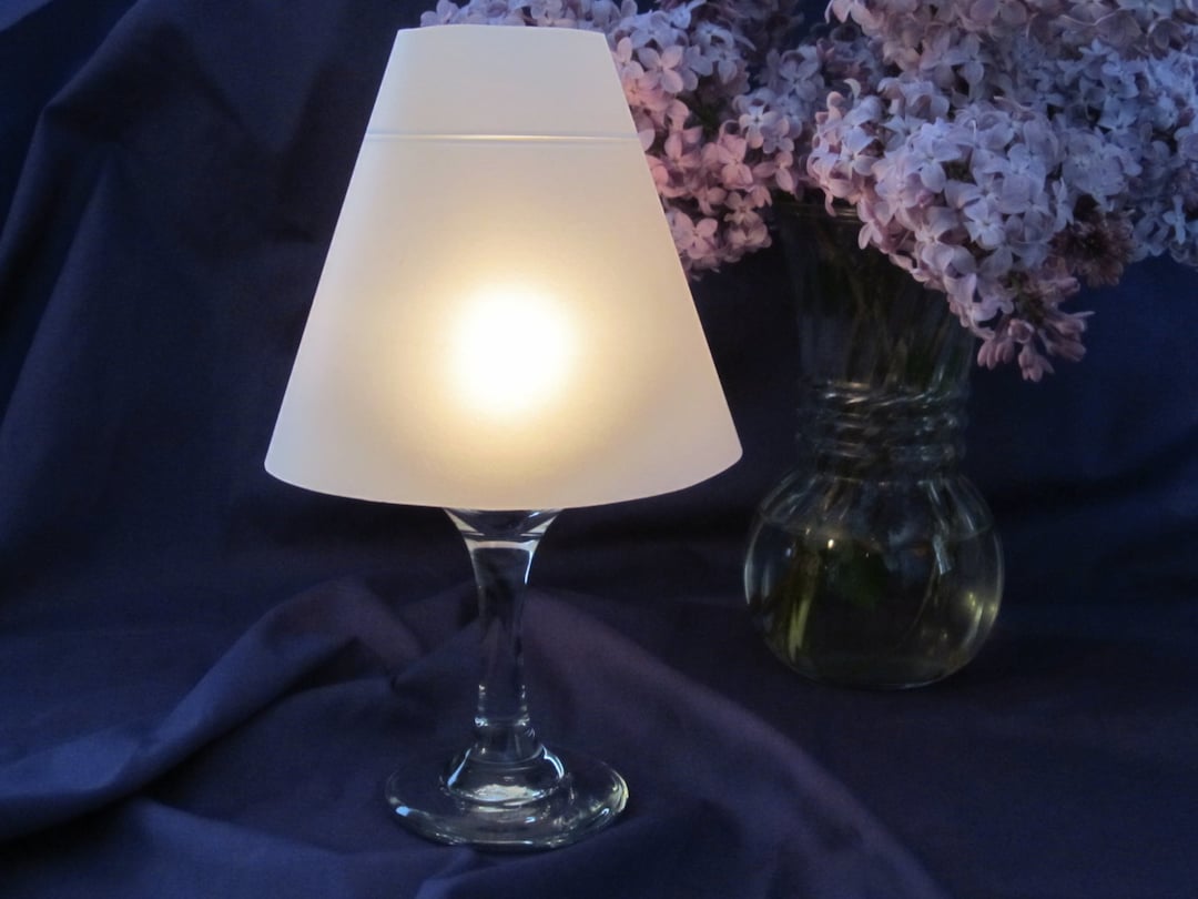 Vellum Wine Glass Luminary Shades Set of 20 Choose From White or Ivory