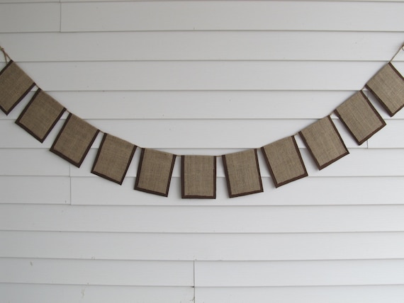 Create Your Own Custom Rustic Burlap Banner For A Wedding Etsy