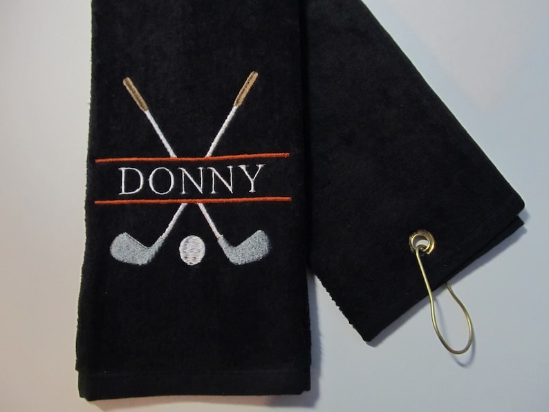 Personalized Golf Towel Embroidered Golf Towel Gift Custom Etsy