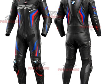 BMW Motorrad Suit CE Armored Leather Racing BMW Suit Professional Track Day Motorcycle Racing Suit Protective