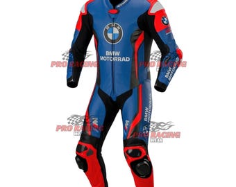 Performance Track Day BMW Suit Professional BMW Motorrad Racing Suit Premium Leather Motorcycle Riding Gear
