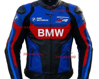 Professional Racing BMW Motorrad Jacket Premium Leather Motorcycle Jacket Motorbike Riding Gear