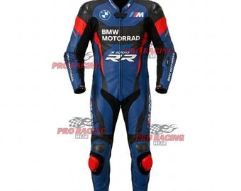 Professional Leather Racing BMW Suit Performance Protective BMW Motorrad Motorcycle Racing Suit Track Day Riding Gear