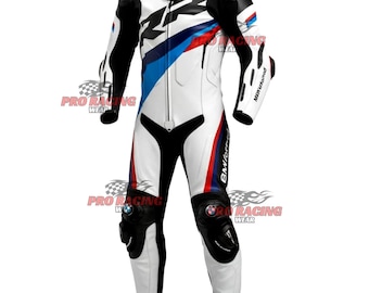 BMW Motorcycle Suit Professional Protective BMW Motorrad Suit One Piece Riding Suit CE Armored Leather Racing