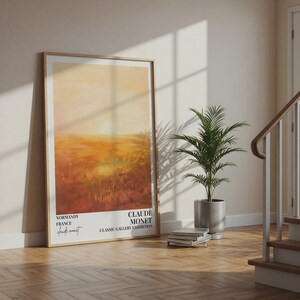 Exposition de Claude Monet, Normandie, paysage, impression impressionniste, galerie classique image 3