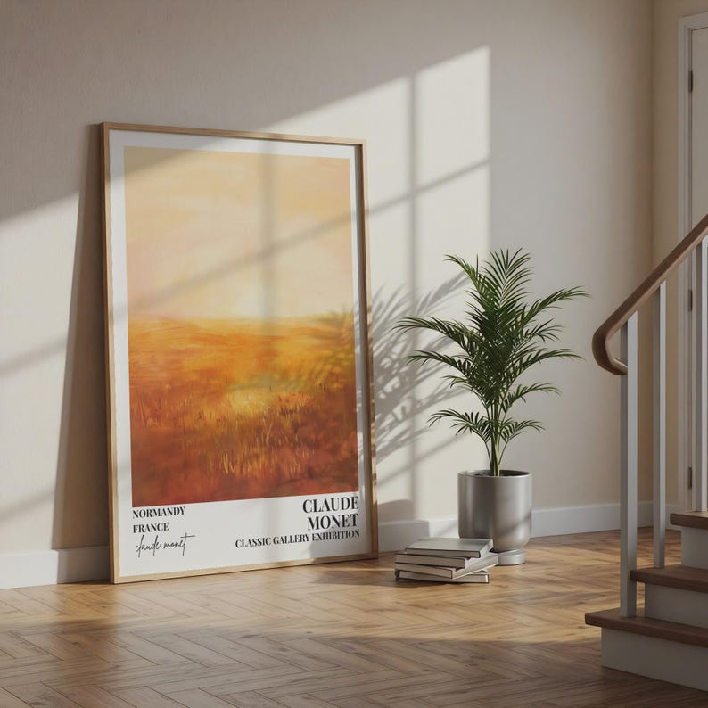 Exposition de Claude Monet, Normandie, paysage, impression impressionniste, galerie classique image 3