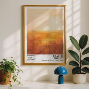 Exposition de Claude Monet, Normandie, paysage, impression impressionniste, galerie classique image 5