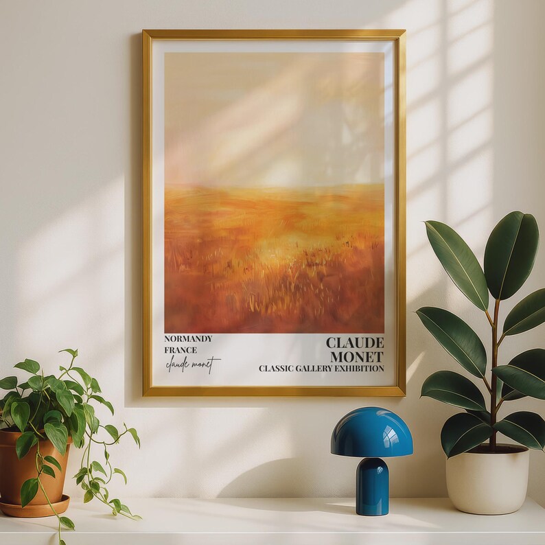 Exposition de Claude Monet, Normandie, paysage, impression impressionniste, galerie classique image 5