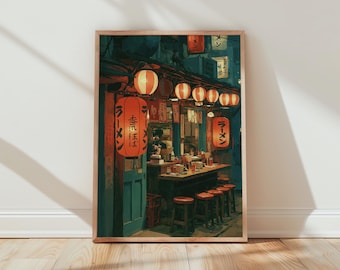 Japanese Ramen Shop Wall Art Print