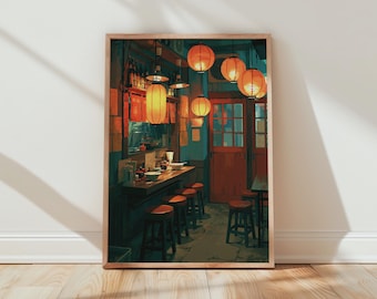 Japanese Ramen Shop Wall Art Print