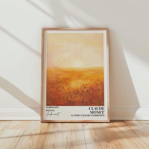 Claude Monet Normandy Landscape Impressionist Print Classic Gallery Exhibition