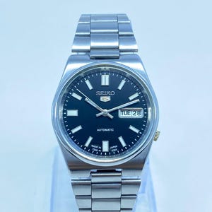 Vintage Seiko 5 Men's Automatic Wristwatch Stainless steel