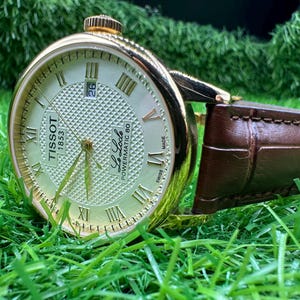 Vintage Tissot Elastic Watch‎ Band Size Medium Rare! Tissot 10K Filled Gold Plate 17J Wind Up Stretch Band  main image 3