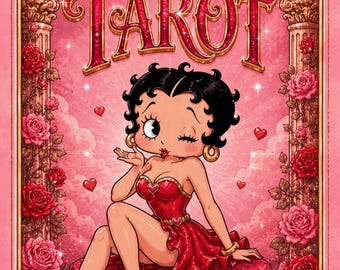 A digital tarot deck inspired by the Betty Boop aesthetic, a unique collection of visual archetypes imbued with mystical energy. The 22 Major Arcana.
