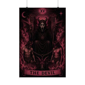 Ghostface Poster (The Devil Tarot) - Pink Palace