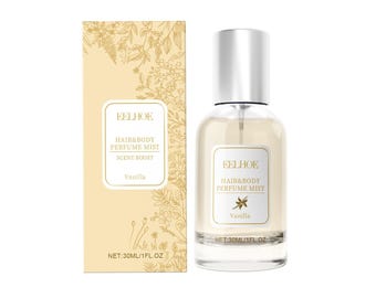 Eelhoe Vanilla Hair & Body Perfume Mist, Long-Lasting Floral Fragrance