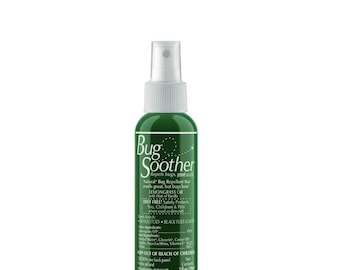 Natural Bug Soother Spray – DEET Free Repellent for Adults, Kids, Pets (2 Oz)