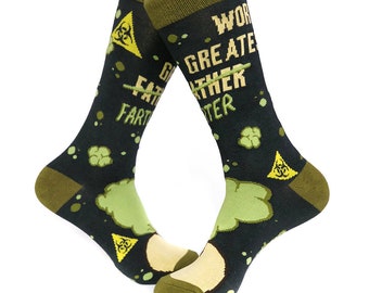 Funny Dad Socks, World's Greatest Farter Embroidered Novelty Socks