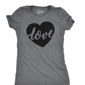 Heart Love Shirt Cursive Love Wife Anniversary Gift Lucky - Etsy