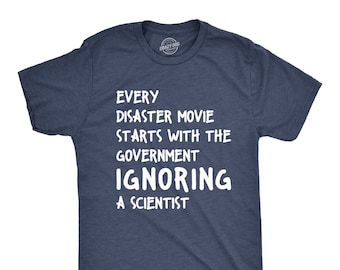 Camiseta divertida para profesor de ciencias, regalo de película de desastres
