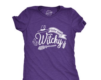 Camiseta "Me siento bruja", camiseta divertida de Halloween