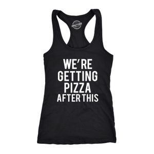 Fun Yoga Tank Tops With Sayings, Fitness Tops Women, Getting Pizza After This, Yoga Shirt Funny, Womens Yoga T Shirt, Pizza Fitness Shirt
