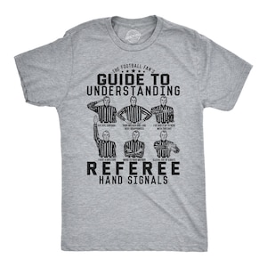 Sarcastic Football Shirt, Football Lovers Gifts, Funny Football Tee, Sunday Funday Shirt, Referee Hand Signals, Funny Football Shirts