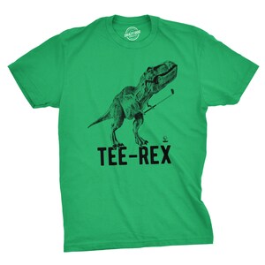 T Rex shirt, Funny Golf  T Shirt, Tyrannosaurus Shirt, Mens Funny Shirt, Dino Tee, Nerdy Geeky Shirts, Golf Shirts, Tee Rex