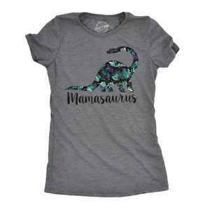 Mamasaurus FLORAL Shirt Dinosaur Flowers Tee Shirt Mom Funny - Etsy