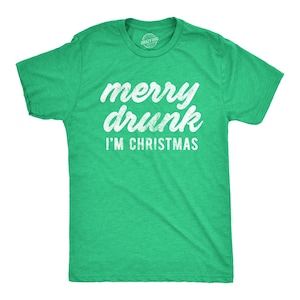 Funny Shirts, Christmas Tshirts, Funny Family Shirt, Merry Drunk, I&#39;m Christmas, Funny Family Drinking Shirts, Christmas Gifts