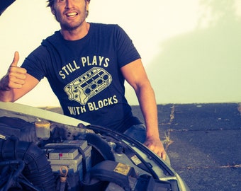 Still Plays With Blocks T-Shirt, Mechanic Dad Gift