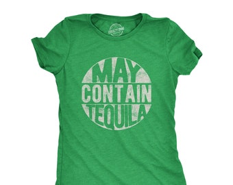 Funny Drinking Shirt, May Contain Tequila, Drinking, Tacos and Tequila Shirt, Funny Shirts, Funny Shirts for Women, Funny Tequila Shirts