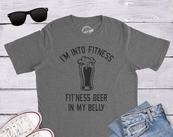 Beer Shirts Men, Bachelor Party Shirts, Mens Fitness Beer T shirt, Funny Drinking Shirts, Funny Fitness T Shirt, I love Beer T Shirt