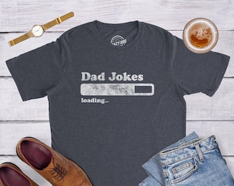 Funny Fathers Day Gift, Dad Joke Loading, Funny Dad T Shirt, Joke Dad Tee, Dad To Be Gift, Funny T Shirt For Dad, Dad Jokes, Father's Day