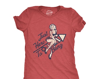 Just Here To Bang Shirt, 4th Of July Patriotic USA Tee
