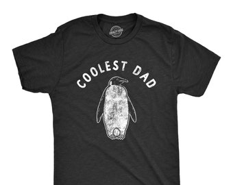 Coolste papa-T-shirt pinguïn, grappig vaderdagcadeau