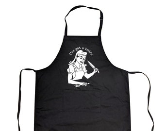 Funny Baking Apron, I've Got A Knife, Mother's Day Gift, Gift For Mom, Cooking Apron, Murderino, Funny Kitchen Cook Aprons, Murder Aprons