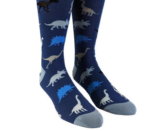 Dinosaur Mens Socks, Funny Dad Socks, Compression Socks, Father's Day Gifts, Guys Gifts Under 20, Dad Gifts, Mens Socks, Dino Patterns