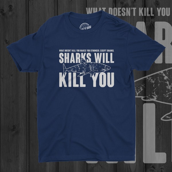 Shark T Shirt - Etsy