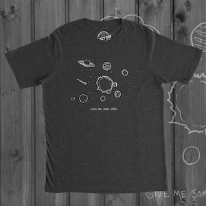 Chemise Give Me Some Space, chemises planètes, chemise galaxie cosmos, chemise adolescente, t-shirt ringard, t-shirt geek, chemise science-fiction, chemise sarcastique