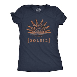 Soleil, Sun Shirt, Sunset, French, Witch Shirt, Hippie Shirts, Vintage Tee, Halloween Shirts, Summer Shirts, Free Spirit, Flower Child